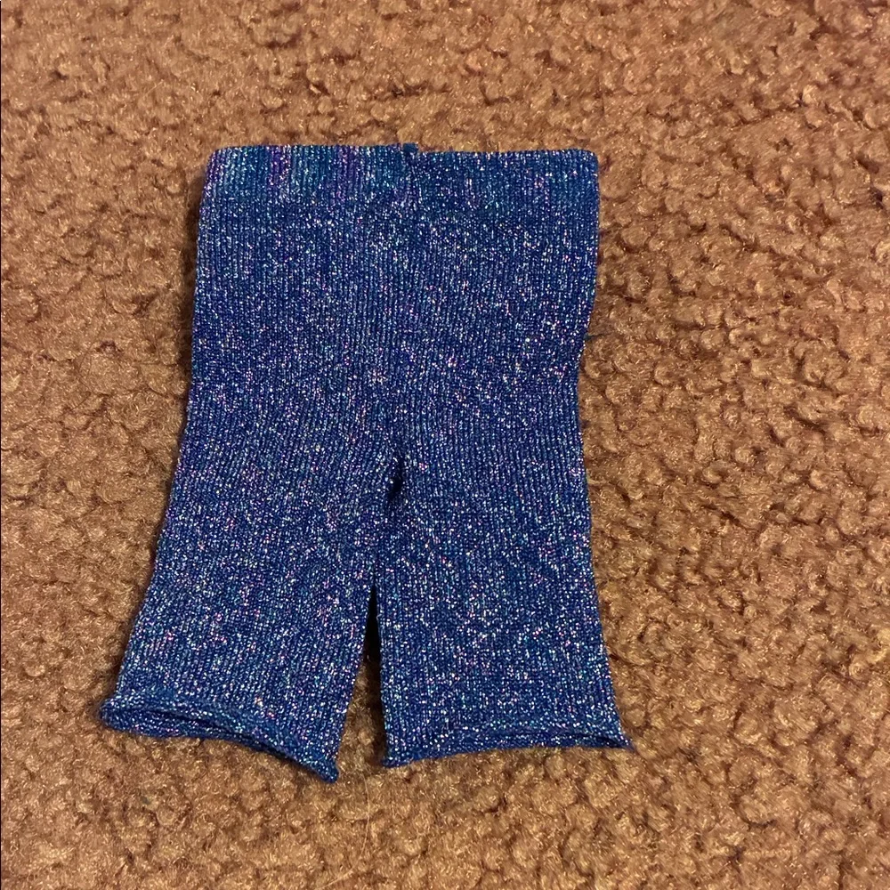 American Girl Doll Vintage Sparkly Blue Leggings